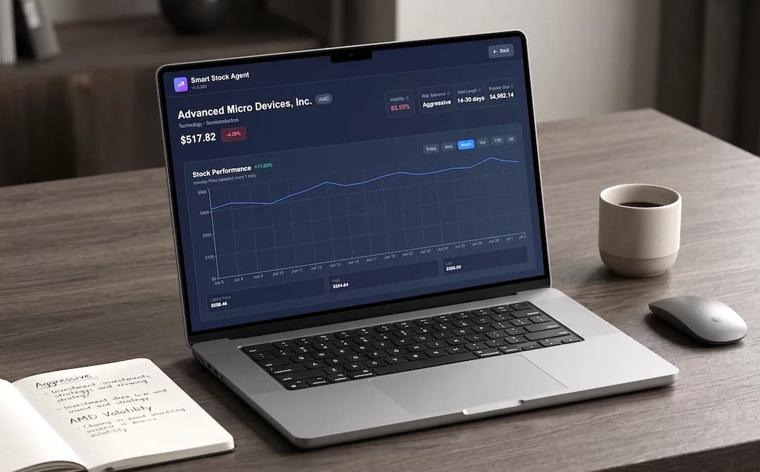 Smart Stock Agent - Dashboard Product Features